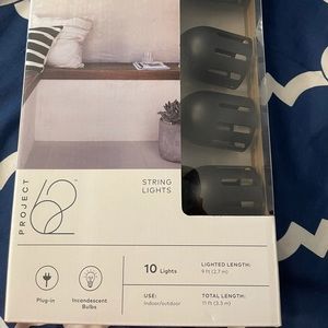 Incandescent outdoor string lantern lights